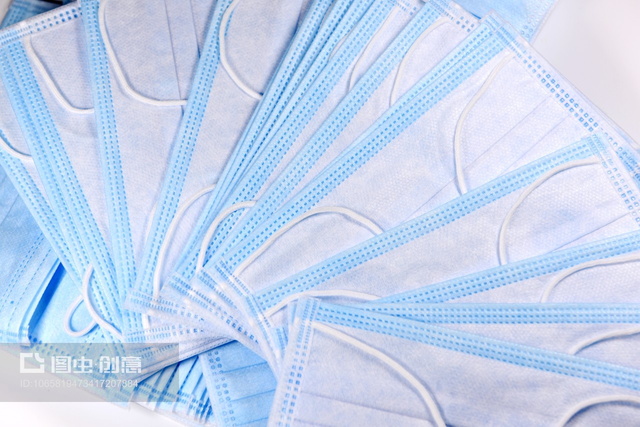 藍色一次性防病毒口罩 醫生與公眾的健康守護者
